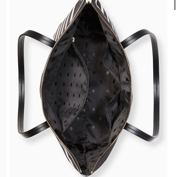 kate spade Bags Kate Spade Hayden Sailing Black White Stripe Top